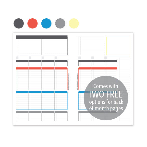 PlanThis Week-on-2-Pages Planner Pages - Original Uneven Daily Sections (Half-Letter)